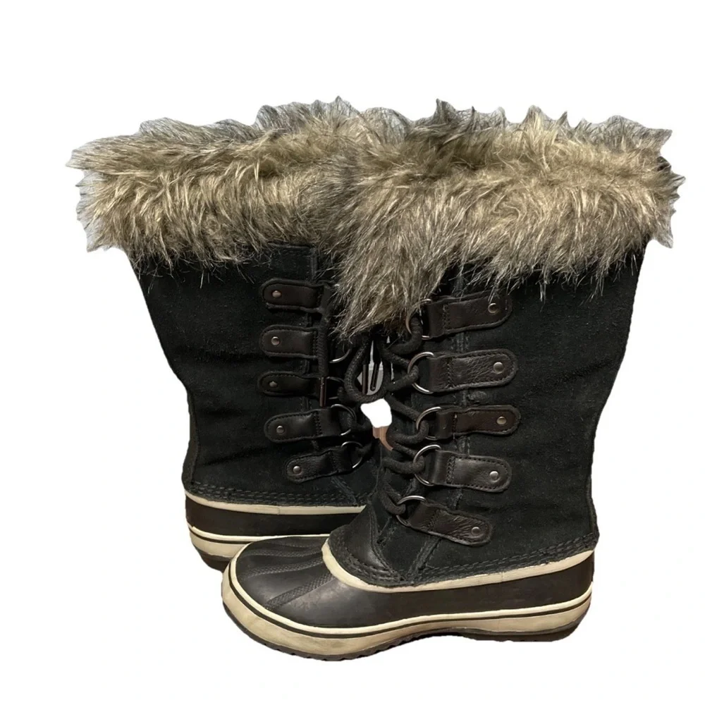 Sorel Joan of Arctic Women's Snow Winter Boots Black Size 6 Waterproof Warm